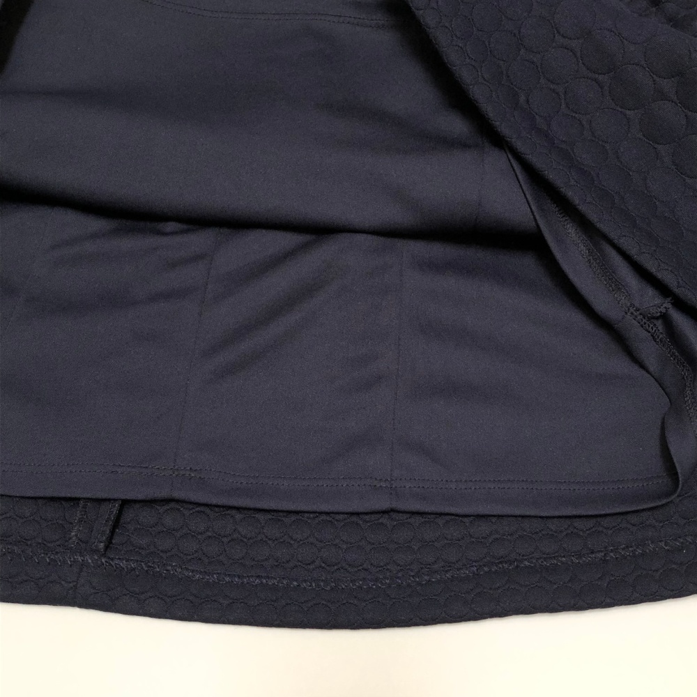 NEW Taylor Navy Blue Jacquard Fit & Flare Dress 12 - Picture 6 of 8